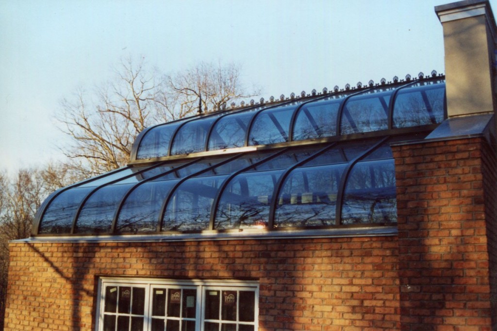 Double Curved Glass Roof System Glass House, LLC
